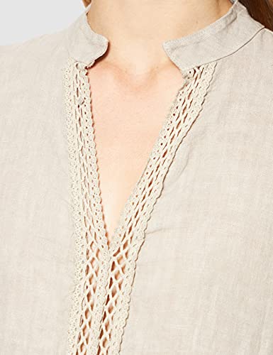 Bonamaison TRLSC100660 Blouse, Beige, S Womens