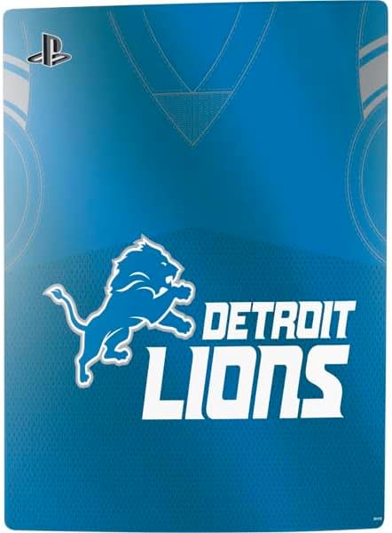 Skinit Decal Gaming Skin Compatible with PS5 Bundle - Officially Licensed NFL Detroit Lions Team Jersey Design