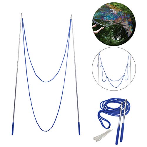ZERHOK Cuerda para Giant Bubble 1pcs Varita telescópica para Burbuja Bubble Show...