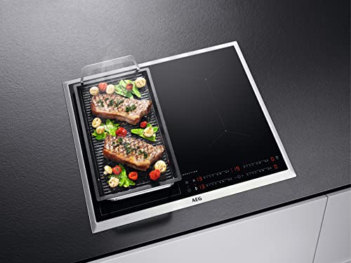 Foto von AEG IKE64441XB Autarkes Kochfeld Induktion Serie 6000 mit Bridge Hob²Hood Slider-Bedienung 60 cm Edelstahlrahmen