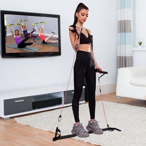 Barra para bandas de resistencia evita dolores musculares con fitness diario y pilates 6