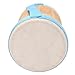 Hand Bongo Drum, Wood Sheepskin Top Musical Percussion Instrument Conga Drum with Carrying Strap and Stick (Blue)