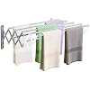 Wall Mounted Drying Rack 31.5" | Retractable Stainless Steel Laundry Rack With 7 Rods - 60lb Capacity 1 thumbnail image