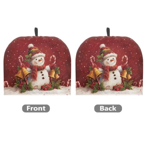Image of Christmas Snowman Tea Cozy Cover of Teapots Insulated Breakfast Teapots Dust Cover Kitchen Home Decoration Tea Pots Kettle Cover for Christmas Party