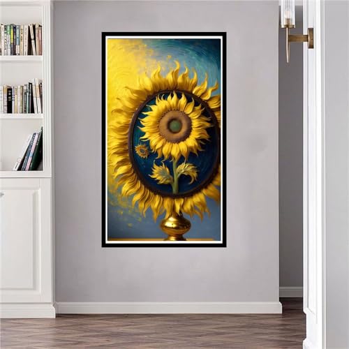 Peinture Diamant Tournesol 5D : broderie strass haut de gamme et grand format pour cadre mural