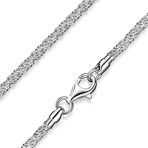 Collier argent torsadé pour femme MATERIA 3mm une idée cadeau avec boîte K83