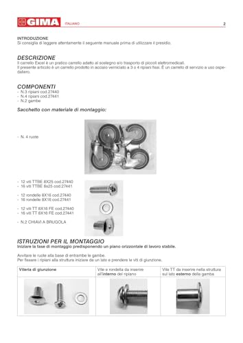 GiMa 27440 Excel, Trolley 3 Regalen