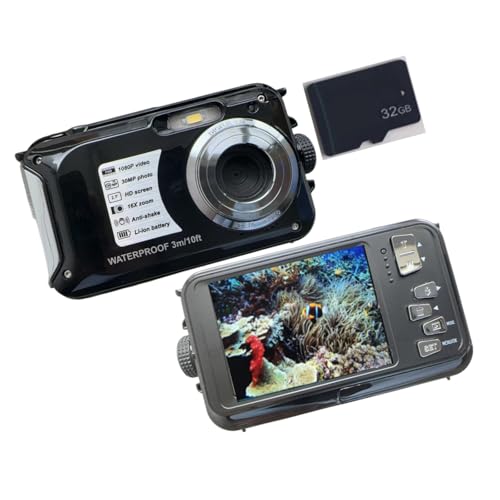 Caméscope numérique subaquatique 1080p avec boîtier étanche 30m pour la plongée