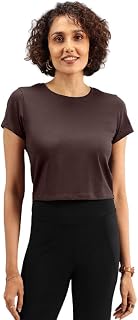 BlissClub Women's Solid Regular Fit T-Shirt Price In India