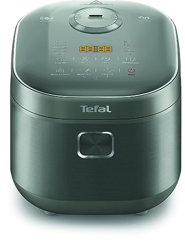 Tefal Rice Master RK818A - Rice Cooker, 1200W, Precision Induction Heating technology, Fuzzy Logic with Spherical Pot, 1.8L, 13 cooking programs, Grey
