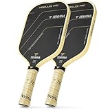 TENVINA Pickleball Paddles Set of 2, Thermoforming 4-Layer T700SC Friction Carbon Fiber Pickleball Paddle, Professional USAPA Approved Pickle Ball Paddle Providing Strong Power and Spin