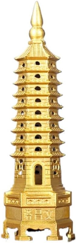 纯黄铜文昌塔 Feng Shui Brass Wenchang Pagoda 摆件13层的十三层学生用的书房桌9层九层宝塔 - U450