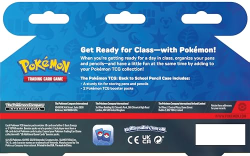 Pokémon TCG: Back to School Pencil Case-Pikachu (1 Branded Tin & 2 Booster Packs), Multicolor, petit - Image 4