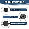 Kasoud Microphone Prop Headset, Fake Head Microphone, Black Rockstar Costume Party Headset with Microphone for Costume Parties, Cosplays, Party, Halloween Plays, Stage Performances #2