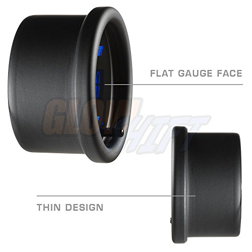 GlowShift 10 Color Digital 300 F Dual Intake Intercool Temperature Gauge Kit - Includes Electronic Sensors - 2 Multi-Color LED Displays - Tinted Lens - 2-1/16" (52mm) - Image 7