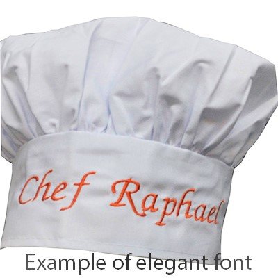 Personalized Chef Hat Custom Name - Size - Color - Font - Thread - Beautiful Makes A Great Gift Kids Child Adult White #TOP2