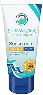 SPF 30 Mineral Sunscreen Biodegradable & Reef Safe Sunscreen | 3 Fl oz Non-Greasy & Moisturizing Mineral Sunscreen For Face Protection and Body Against UVA & UVB by Stream2Sea