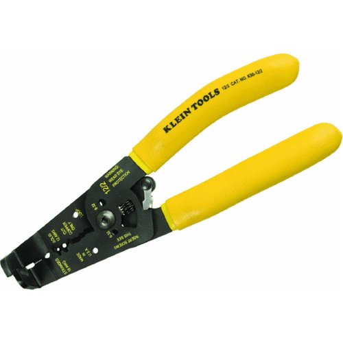 Klein Tools K90-14/2 Klein Tools-Kurve Bent Nose NM Romex Stripper Yellow/White 7 3/8-Inches