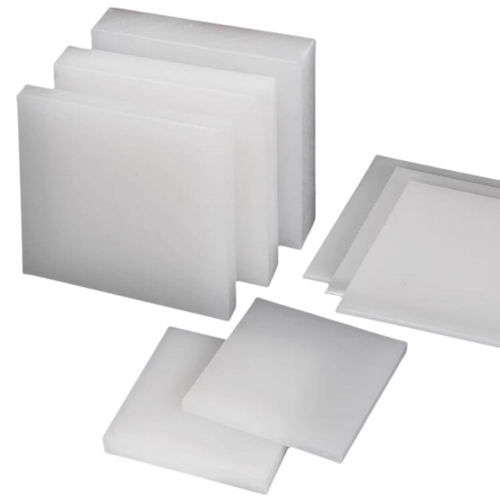 1 szt. Arkusz z kopolimeru acetalowego POM Kwadratowy prostokątny Grubość 3-60 mm Wielokolorowy CNC(White,50x200x300mm)