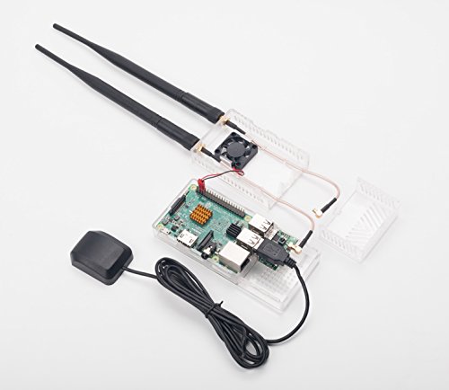 SummitLink Clear Case with Fan for ADS-B Raspberry Pi Stratux DIY Kit, Matte Finish Tool Free Assembly (Does not fit AHRS)