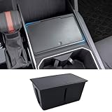 Center Console Hidden Organizer Compatible with 2022 2023 2024 2025 2026 Toyota Tundra and 2026 Toyota Sequoia Accessories OEM Secret Compartment Storage Box Press Open(Fit SR/SR5/Limited/TRD Pro)
