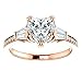 18K Solid Gold Handmade Engagement Ring, 3.00 CT Heart Cut Moissanite Solitaire Ring Diamond Wedding Ring for Her/Women, Anniversary Precious Gift, VVS1 Colorless (Rose)