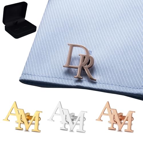 Gemelos personalizados con nombre para hombres, gemelos finos personalizados, gemelos de acero inoxidable para novio, regalo para padrino, padre, ushers, regalo del día de San Valentín para marido,