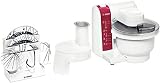 batidora amasadora bosch mum4405 4 posiciones de velocidad Bosch MU4825 - Robot de cocina (bol de plástico, 600 W) con picador, rallador y DVD de recetas interactivo [importado de Alemania]
