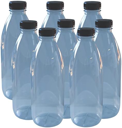 10 Botellas Plástico 50ml Con Tapón Abatible - HDPE, Para Líquidos, Incluye Etiquetas