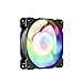 GELID SOLUTIONS Ventole ARGB radianti - Ventola LED RGB a 9 Colori Full Performance - Cuscinetto a Doppia Sfera Estremamente Resistente - 120x120mm - 2000 RPM- 12V