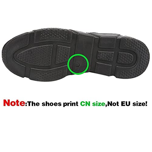 Color Four Style Wear Shoes Solid Breathable Business Leather Seasons Leisure Men's Formal Men's Mens No Slip Shoes 12 (Black, 11)4