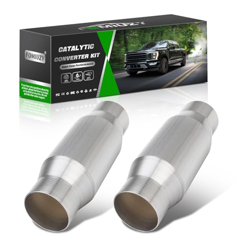 3 Inch Inlet/Outlet Universal High Flow Front Catalytic Converter Direct-Fit (EPA Compliant)