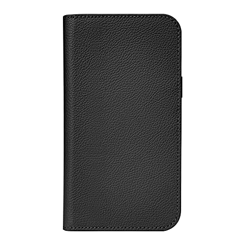 Étui portefeuille en cuir de jais premium CASETiFY compatible avec iPhone 12