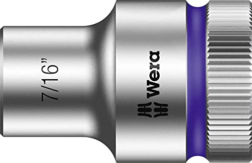 Wera 05003619001 7/16-Inch 8790 HMC Zyklop Socket with Hexagon Drive - Silver