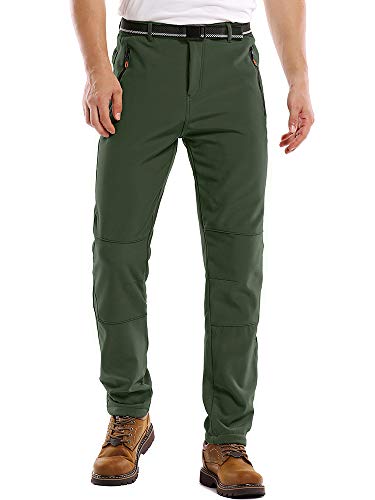 Fulture Direct Men's Waterproof Hiking Pants Outdoor Fleece Lined Snow Ski Pants Insulated Winter So - //coolthings.us