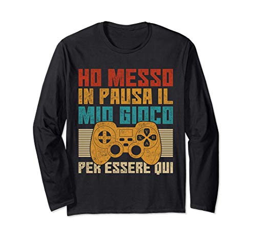 Gamer Controller Gaming Giochi Al Computer Videogiochi Maglia a Manica