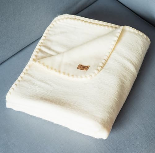 INTI REPUBLIC Alpaca Wool Throw Blanket | Ultra Soft, Lightweight,