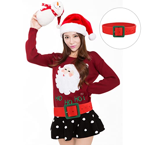 FRCOLOR 1Pc Bright Color Women Waist Belt with Square Buttonhole Decoration Chic Fashion Waistband for Dress Stylish Imitation Comfortable Feel Durable Design4