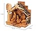 Belén de madera de olivo con figuras | Tienda de regalos de...