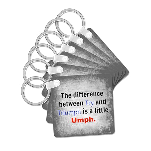 3dRose, difference between try and triumph, black, blue, and red,