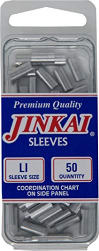 Jinkai Fluorocarbon/Monofiliment Leader Crimping Sleeves 50 Pack Mono Fluoro Leader Crimp Sleeve (J)