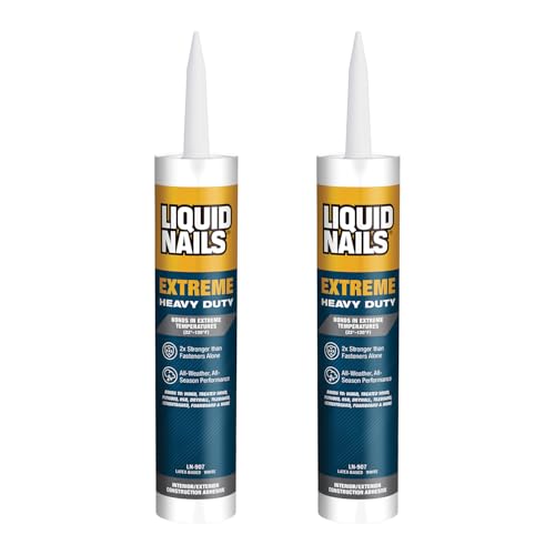 Image of Liquid Nails Extreme Heavy Duty 10 oz White Latex-Based Interior /Exterior Construction Adhesive Low VOC, 2 Pack