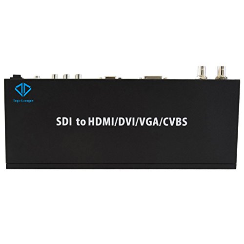 Top-Longer SDI HD-SDI 3 G-SDI a VGA DVI HDMI CVBS convertidor de señal SDI a Todos Escalador convertidor