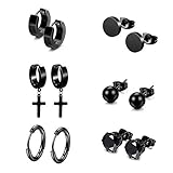 ohrringe edelstahl fossil Ohrstecker männer schwarz diamant ohrringe kreuz herren damen Die hochglanzpolierte Oberfläche macht den Glanz dauerhaft.