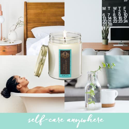 Stillwater Bath And Body Focusing Rosemary Peppermint Aromatherapy Scented Candle | Therapeutic Grade Essential Oils | Non Toxic Long Lasting Vegan Soy Wax | 9 Oz Jar | Hand Made In The Usa #TOP4
