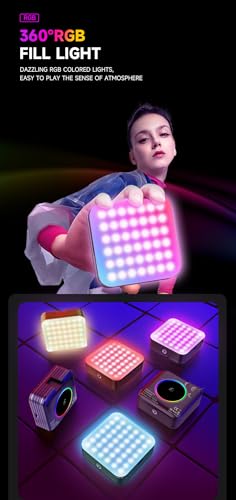 Image of ZETY Portable LED Video Light with Clip, Rechargeable Camera Light for Zoom Meetings, Photography & Laptop Use, 100 LED Beads, Dimmable Brightness for Streaming, Video Calls & Content Creation