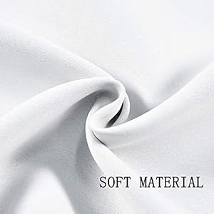 DECOVSUN Solid White Grommet Valance for Windows 42X18 Inches Valance for Kitchen Blackout Curtain Valance for Living Room Short Straight Drape Valance for Bedroom Kids Room 1 Panel DECOVSUN Solid White Grommet Valance for Windows 42X18 Inches Valance for Kitchen Blackout Curtain Valance for Living Room Short Straight Drape Valance for Bedroom Kids Room 1 Panel