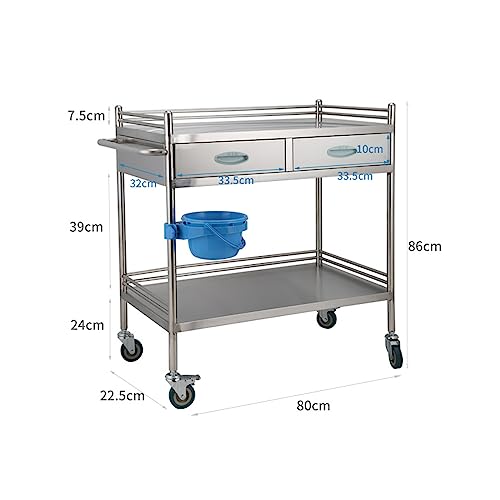 Chariot médical roulant en acier pour simplifier les soins en clinique - 3