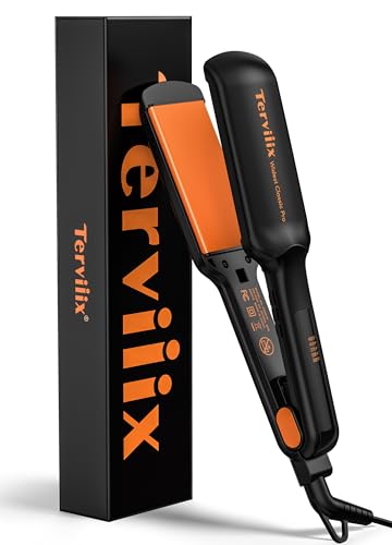 Terviiix 2 Inch Extra Wide Flat Iron Hair Straightener, Ceramic Tourmaline