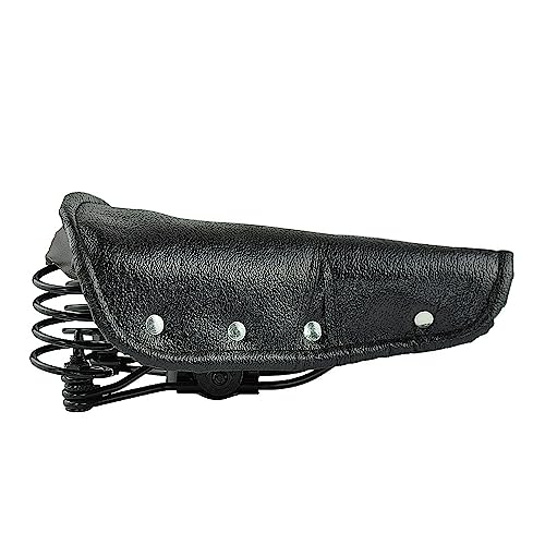 UNISTRENGH Vintage Bike Saddle, Classic Comfort PU Leather Bicycle Bike